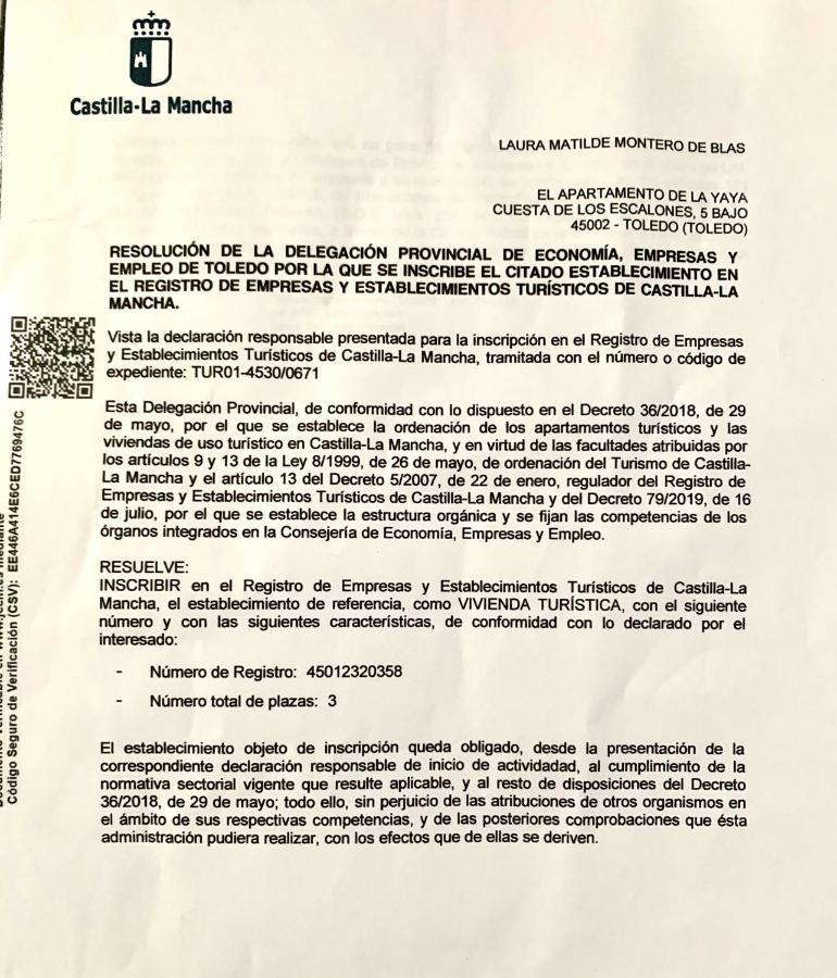 El Apartamento De La Yaya Толедо Экстерьер фото